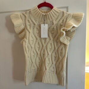 Cream Cable Knit Sweater